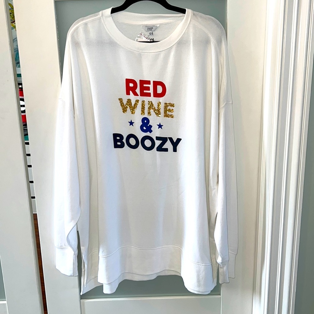 Crown and Ivy oversized sweatshirt. NWT size XXL.